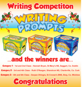 Writing Competition Winners announced